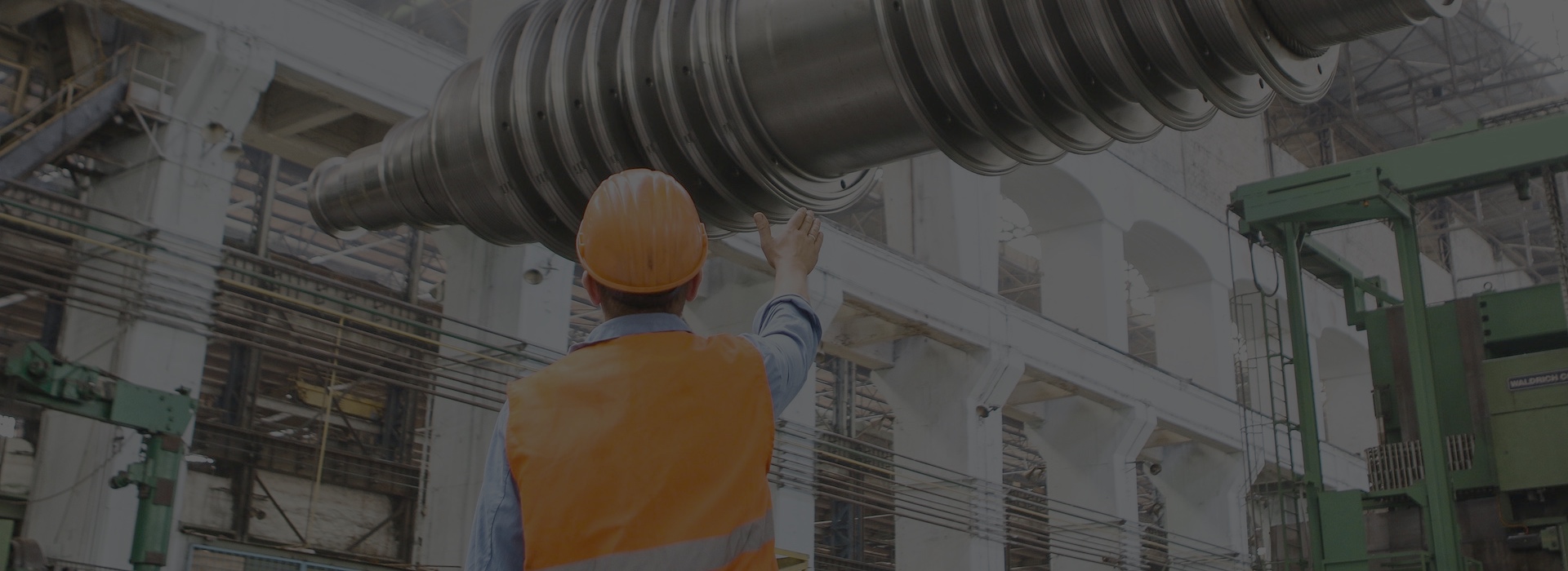 Background carousel picture of a manufacturing facility